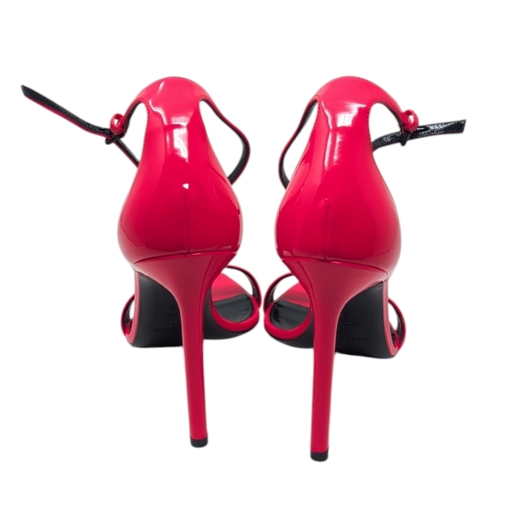 Saint Laurent Amber 105 Neon Pink Dress Up Evening Sandal Size EU 39 - Picture 5 of 11